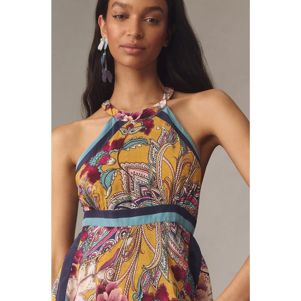 Anthropologie Multicolor Floral Maxi Dress - Picture 4 of 5